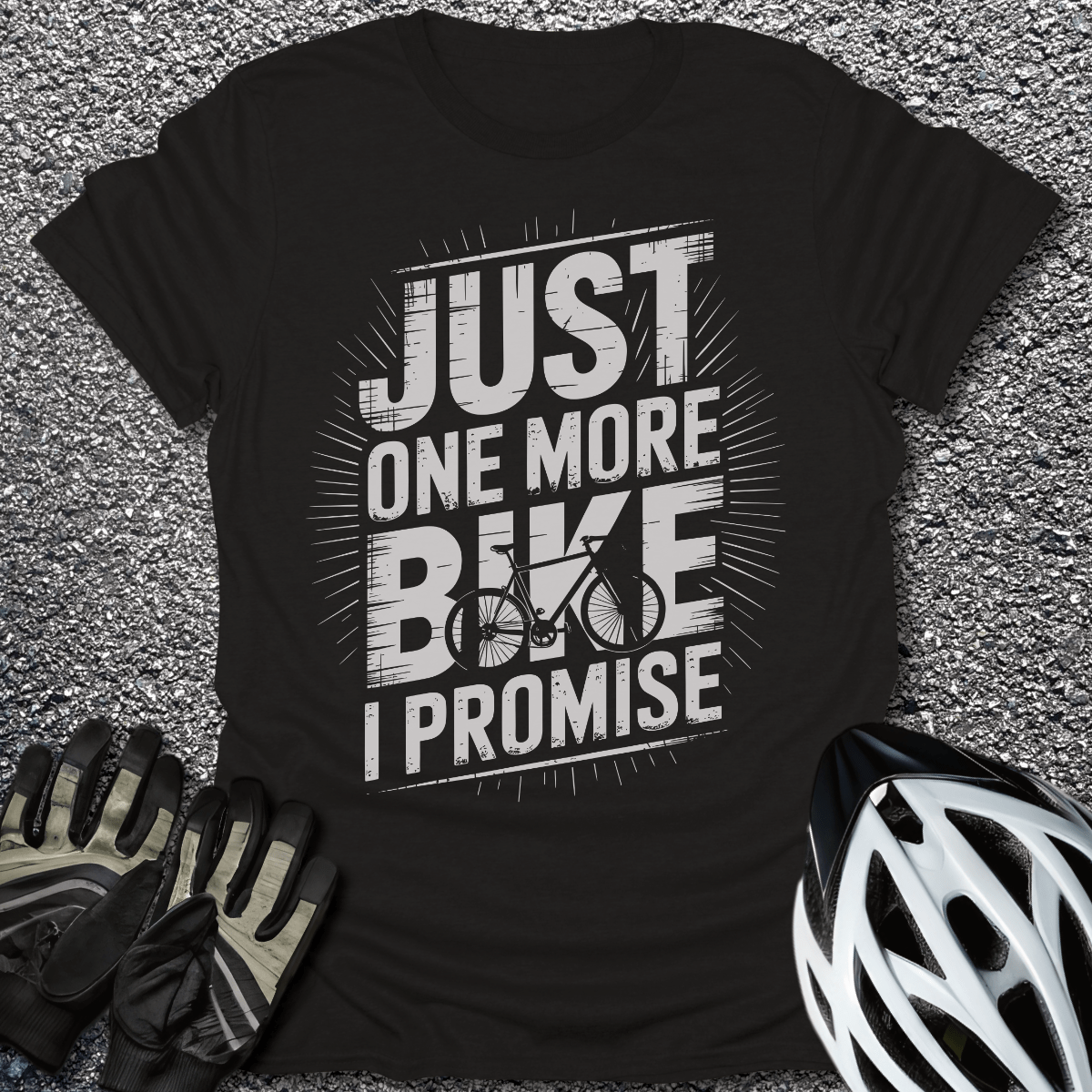 Just One More T-Shirt in Black / S from CycleTees