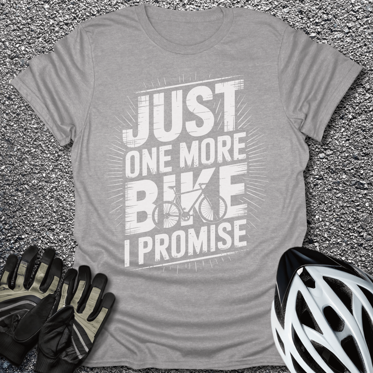 Just One More T-Shirt in Sport Grey / S from CycleTees