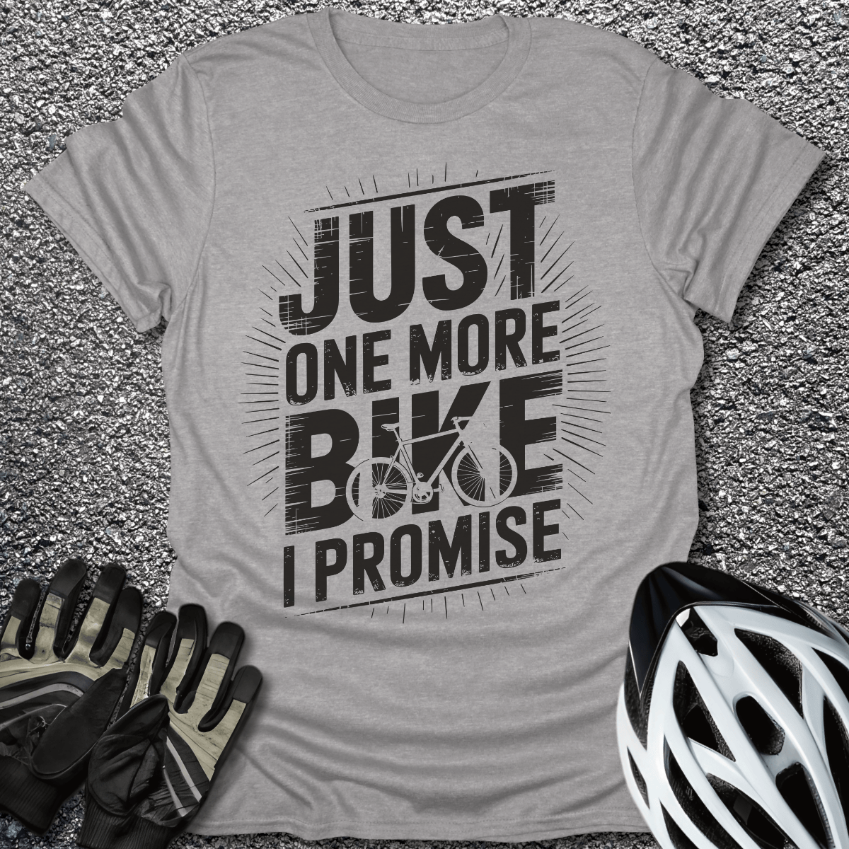 Just One More T-Shirt in Sport Grey / S from CycleTees