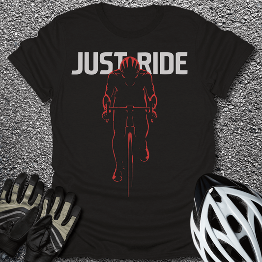 Just Ride T-Shirt in Black / S from CycleTees