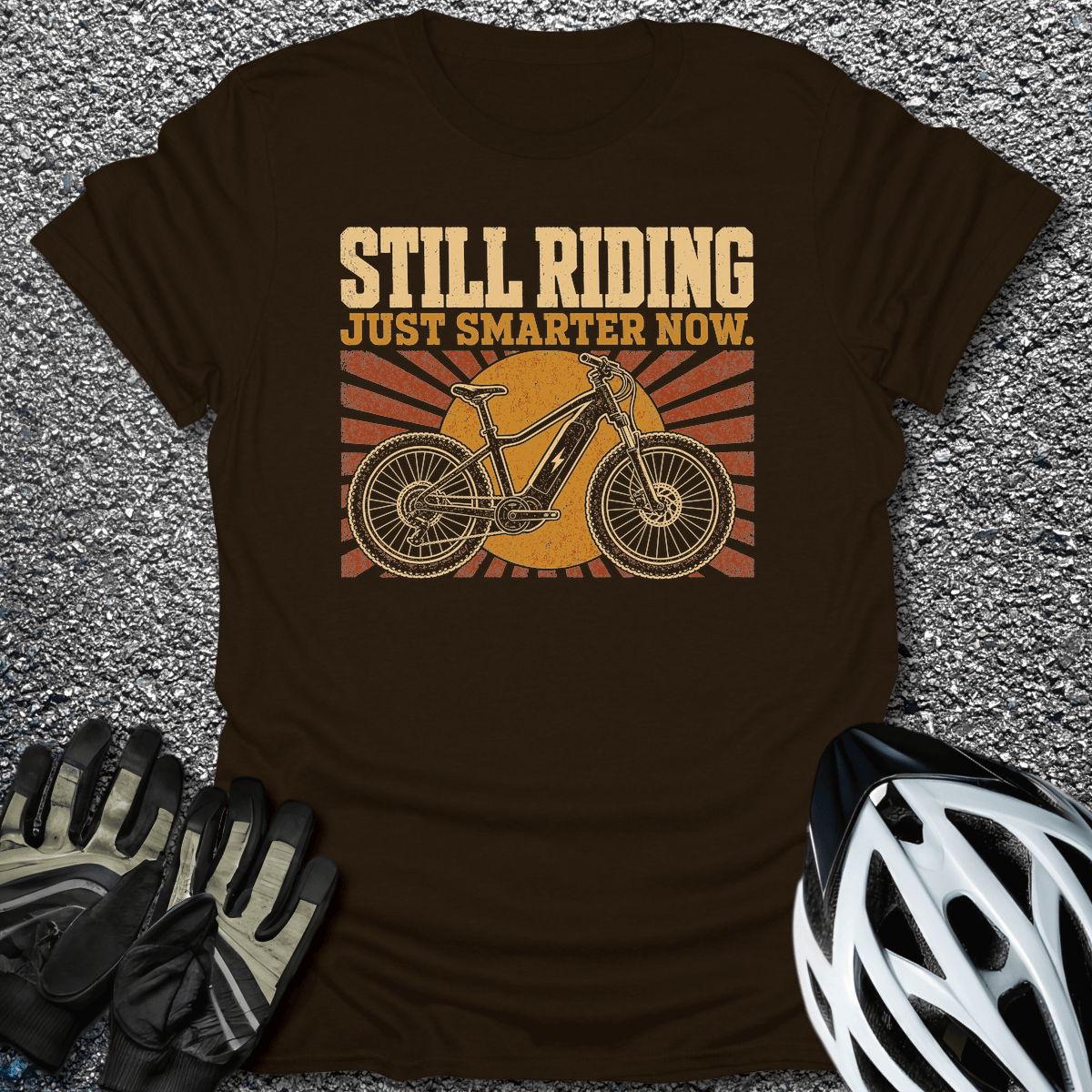 Just Smarter Now T-Shirt in Dark Chocolate / S from CycleTees
