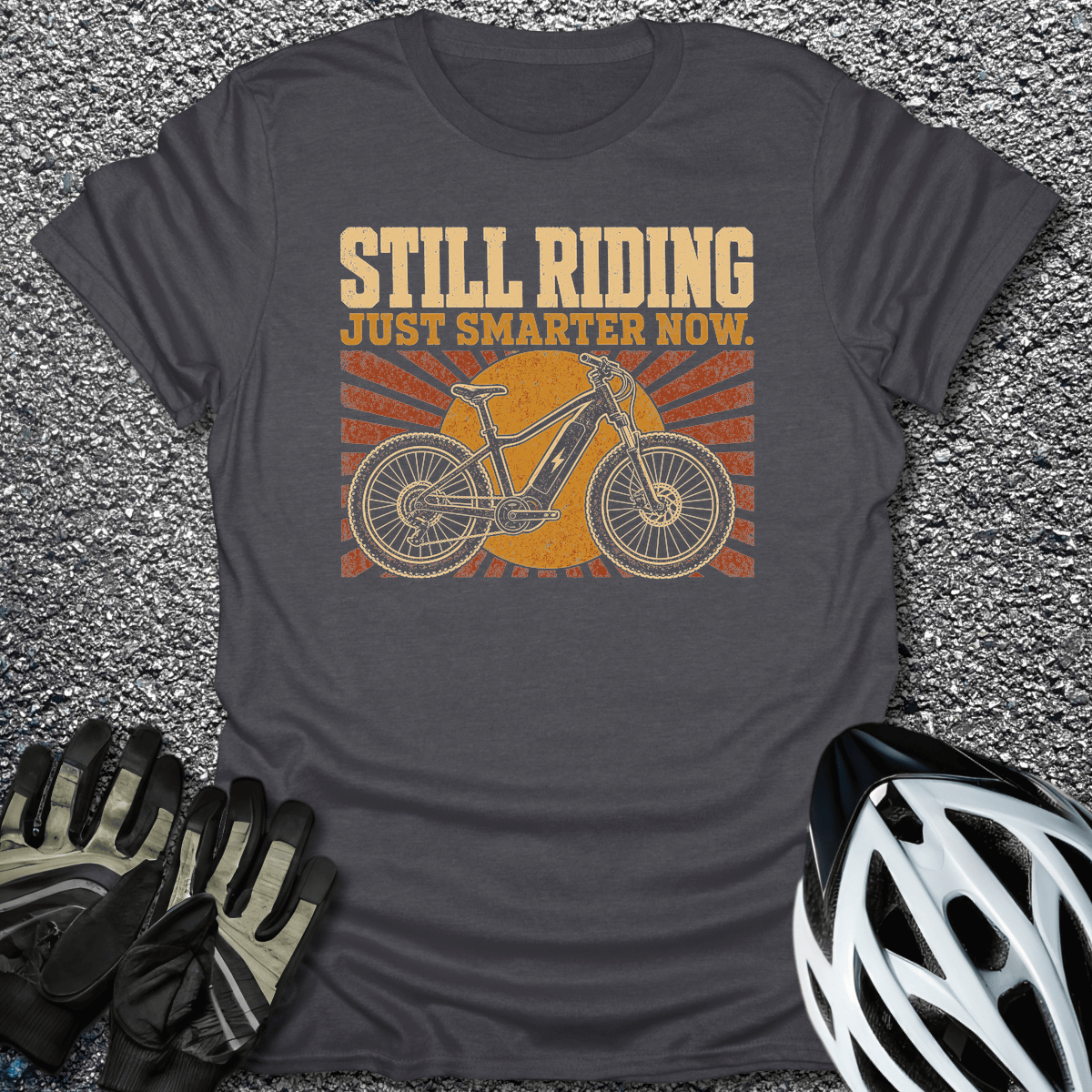 Just Smarter Now T-Shirt in Dark Heather / S from CycleTees