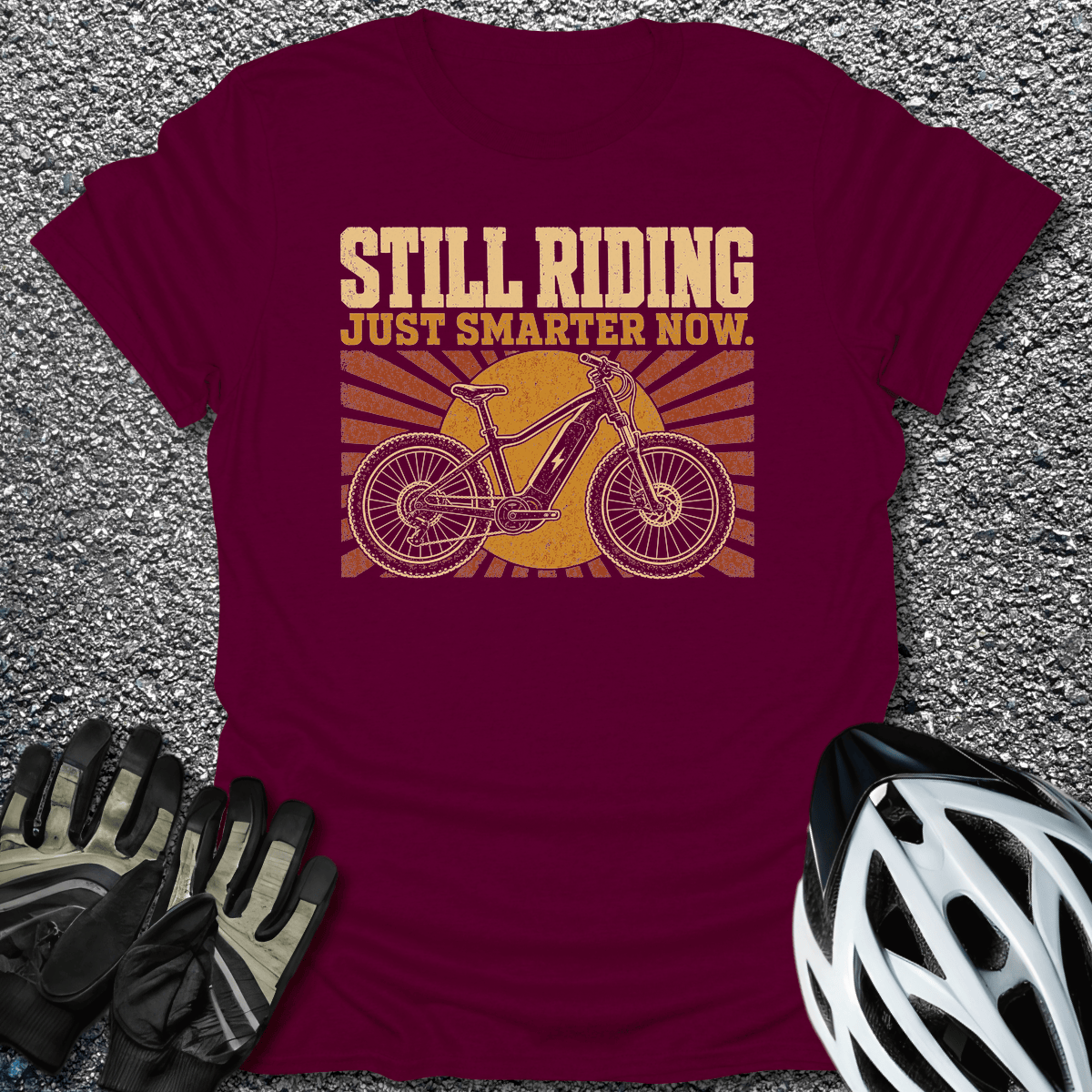 Just Smarter Now T-Shirt in Maroon / S from CycleTees