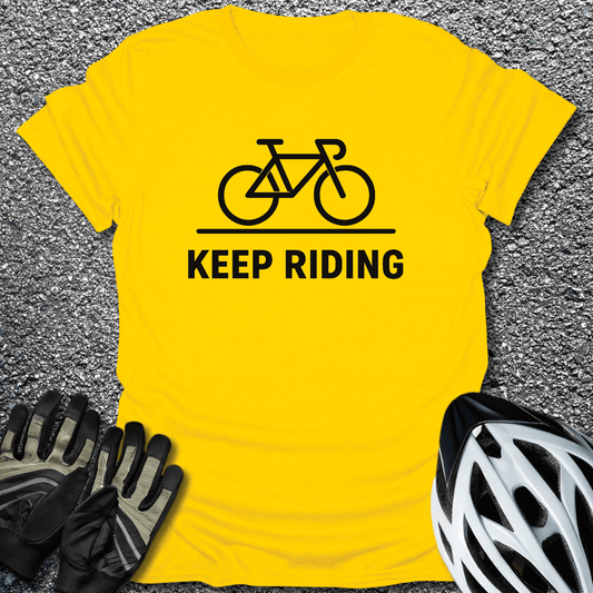Keep Riding T-Shirt in Daisy / S from CycleTees