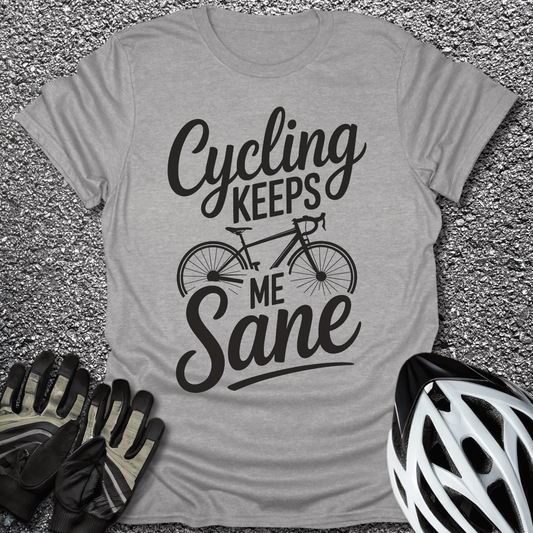 Keeps Me Sane T-Shirt in Sport Grey / S from CycleTees