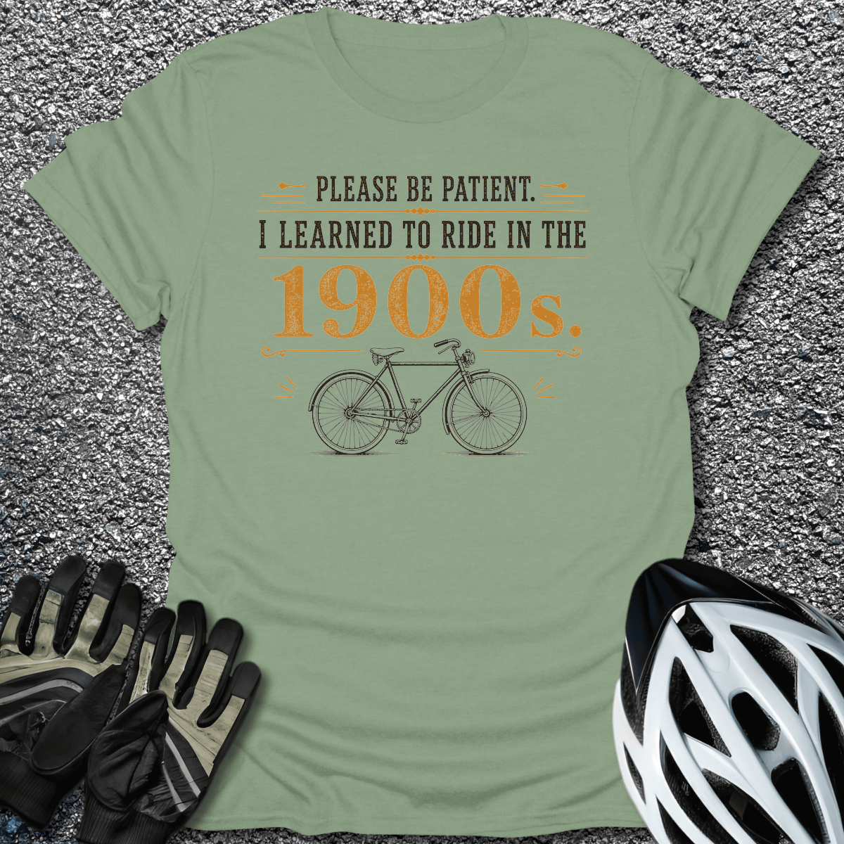 Learned In 1900s T-Shirt in Sage / S from CycleTees