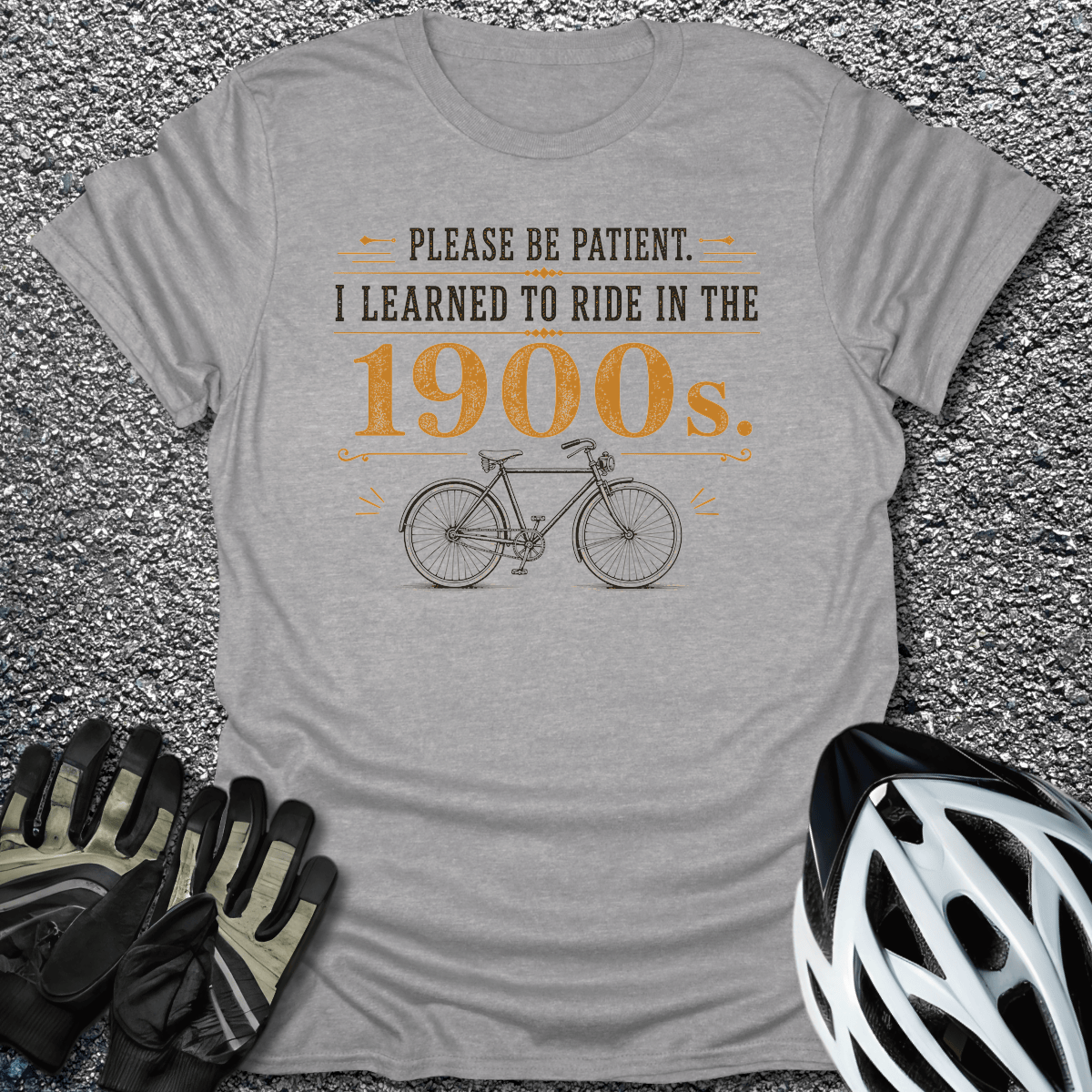 Learned In 1900s T-Shirt in Sport Grey / S from CycleTees
