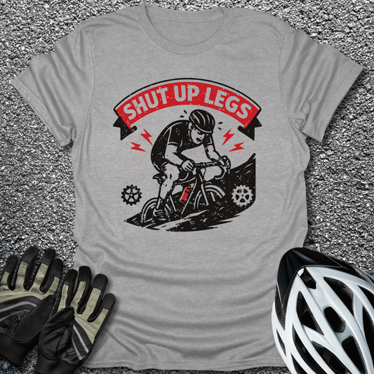 Legs Don't Quit T-Shirt in Sport Grey / S from CycleTees