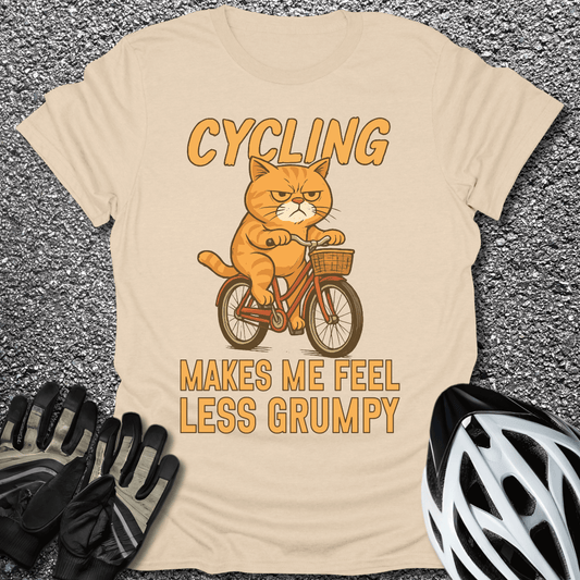 Less Grumpy T-Shirt in Sand / S from CycleTees