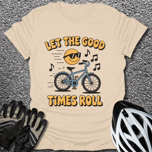 Let the Good Times T-Shirt in Sand / S from CycleTees