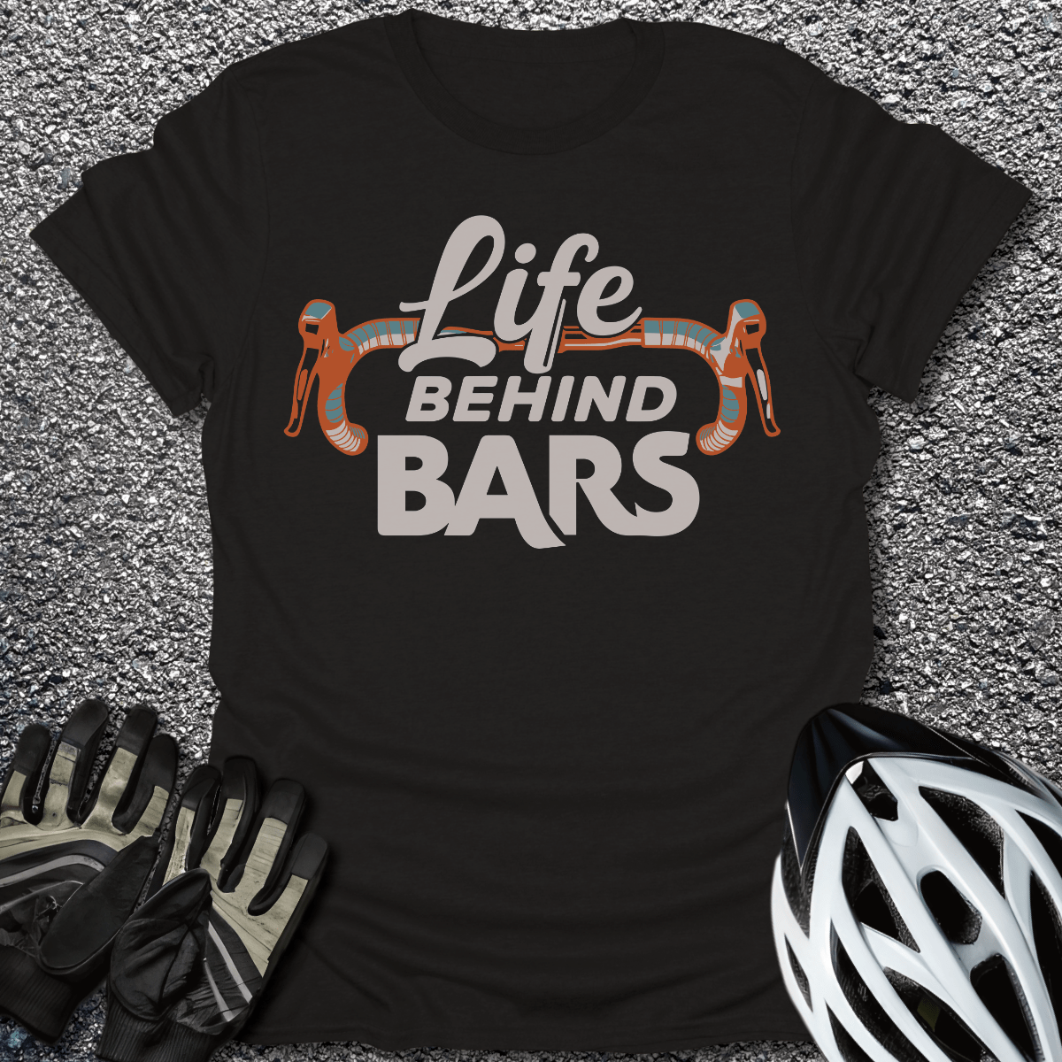 Life Behind Bars V2 T-Shirt in Black / S from CycleTees