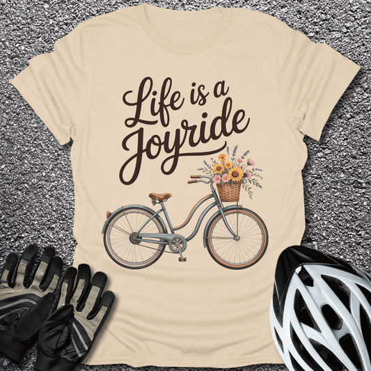 Life is a Joyride T-Shirt in Sand / S from CycleTees