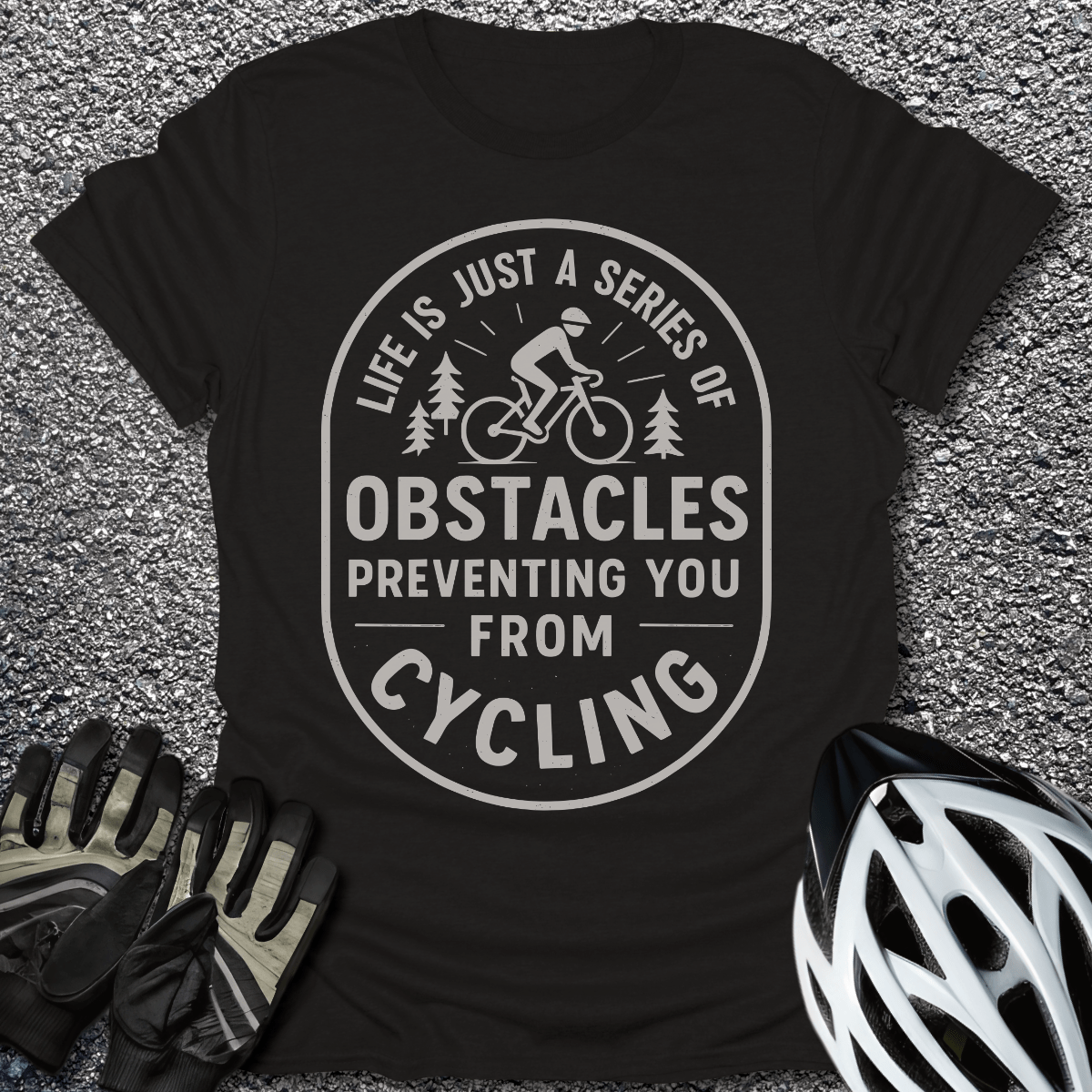 Life Is Just T-Shirt in Black / S from CycleTees