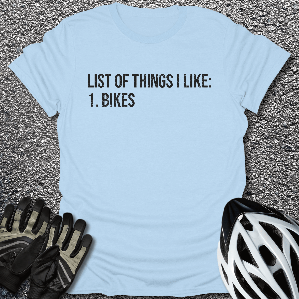List of Things T-Shirt in Light Blue / S from CycleTees