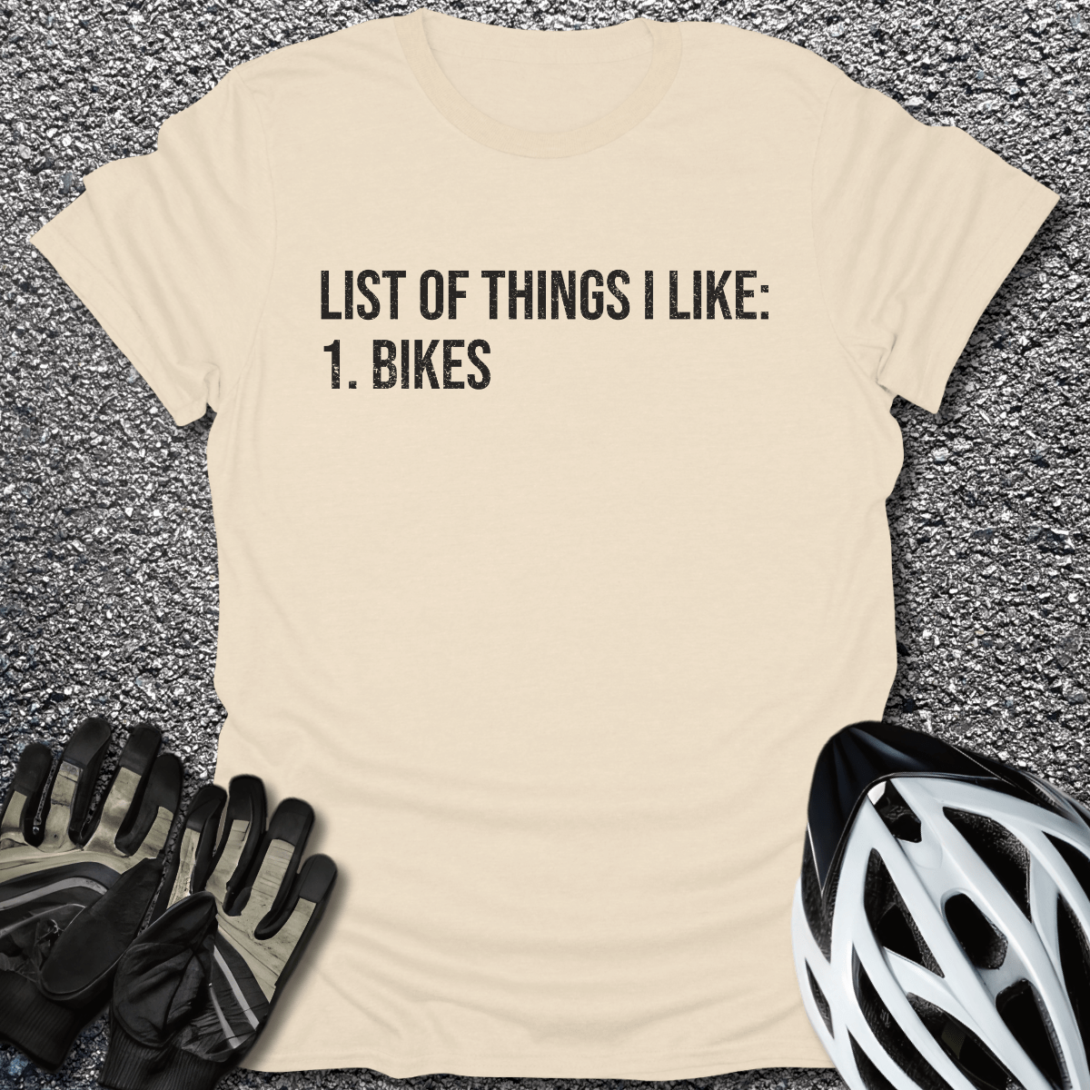 List of Things T-Shirt in Natural / S from CycleTees