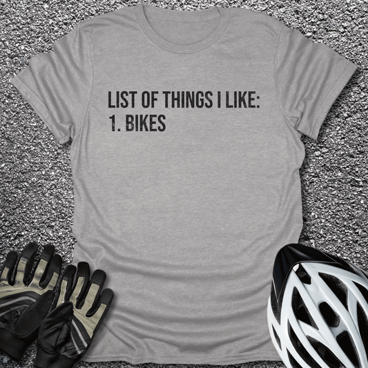 List of Things T-Shirt in Sport Grey / S from CycleTees