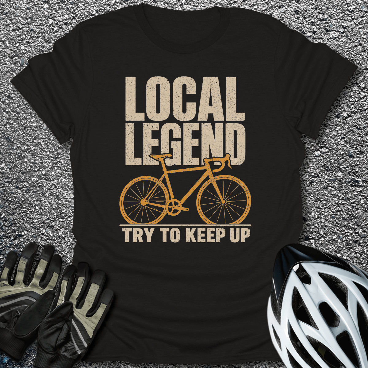 Local Legend T-Shirt in Black / S from CycleTees