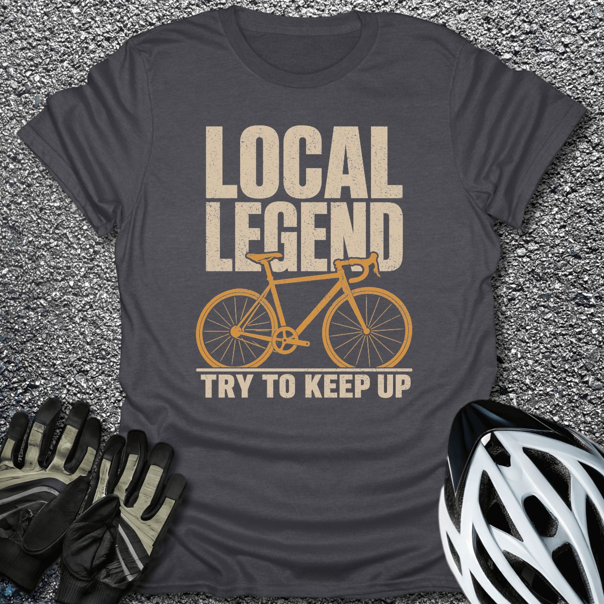 Local Legend T-Shirt in Dark Heather / S from CycleTees