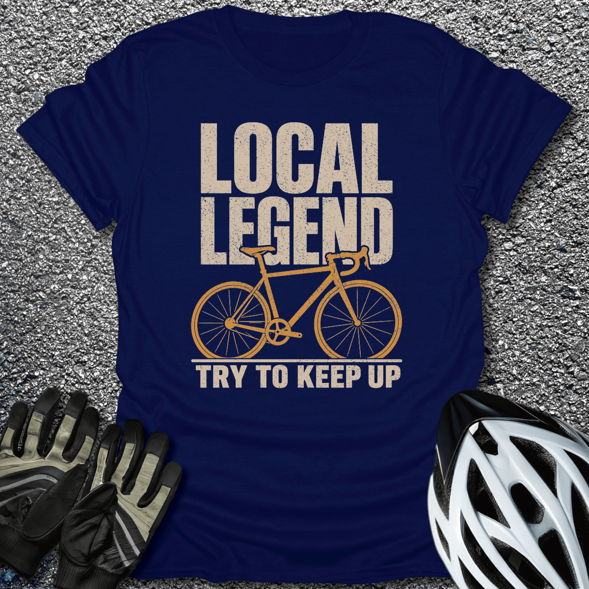 Local Legend T-Shirt in Navy / S from CycleTees