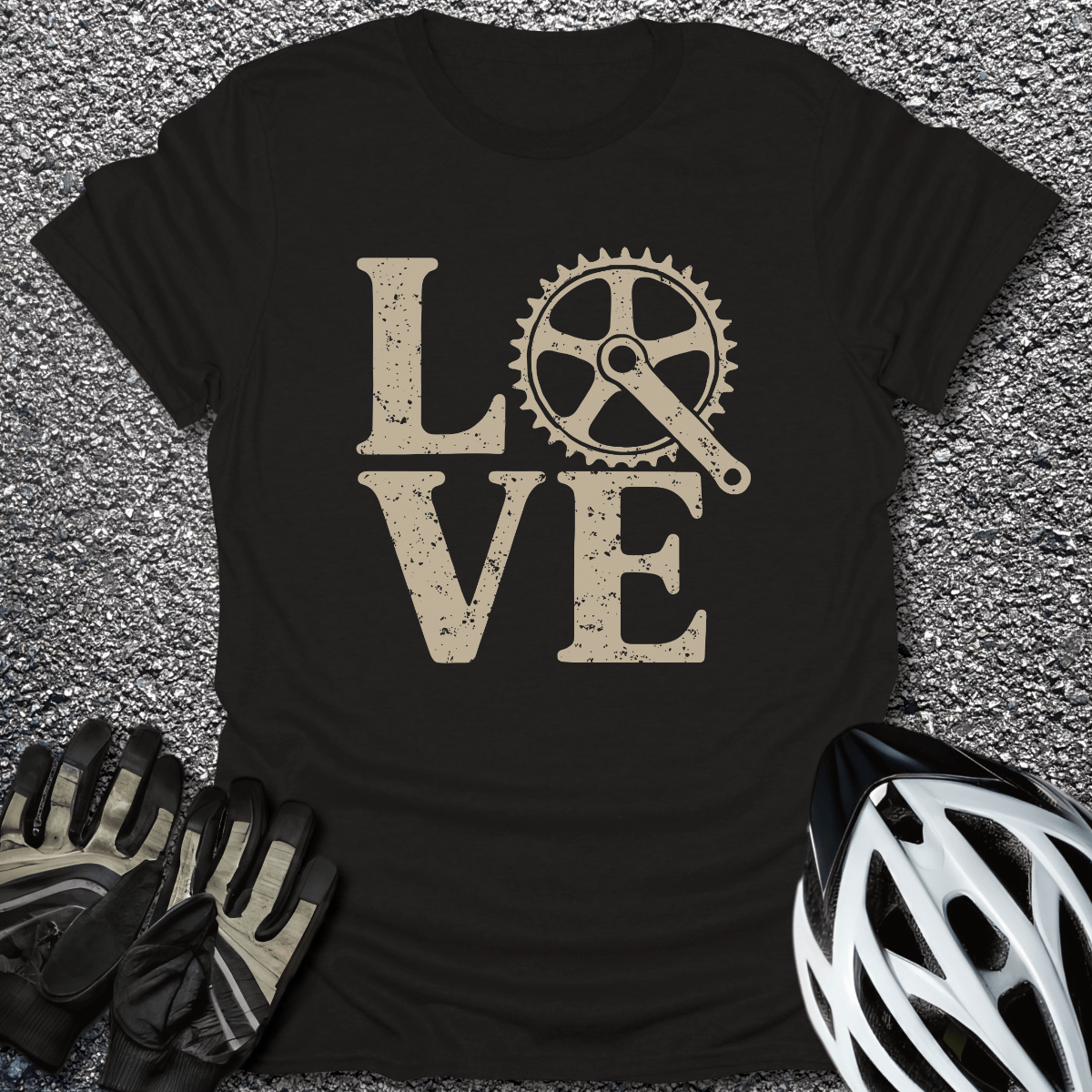 Love Bike T-Shirt in Black / S from CycleTees