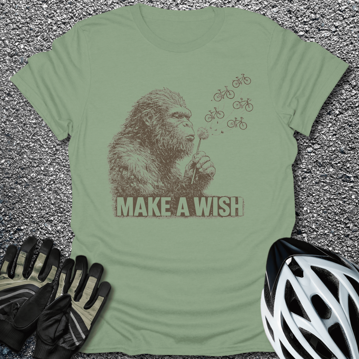 Make a Wish T-Shirt in Sage / S from CycleTees