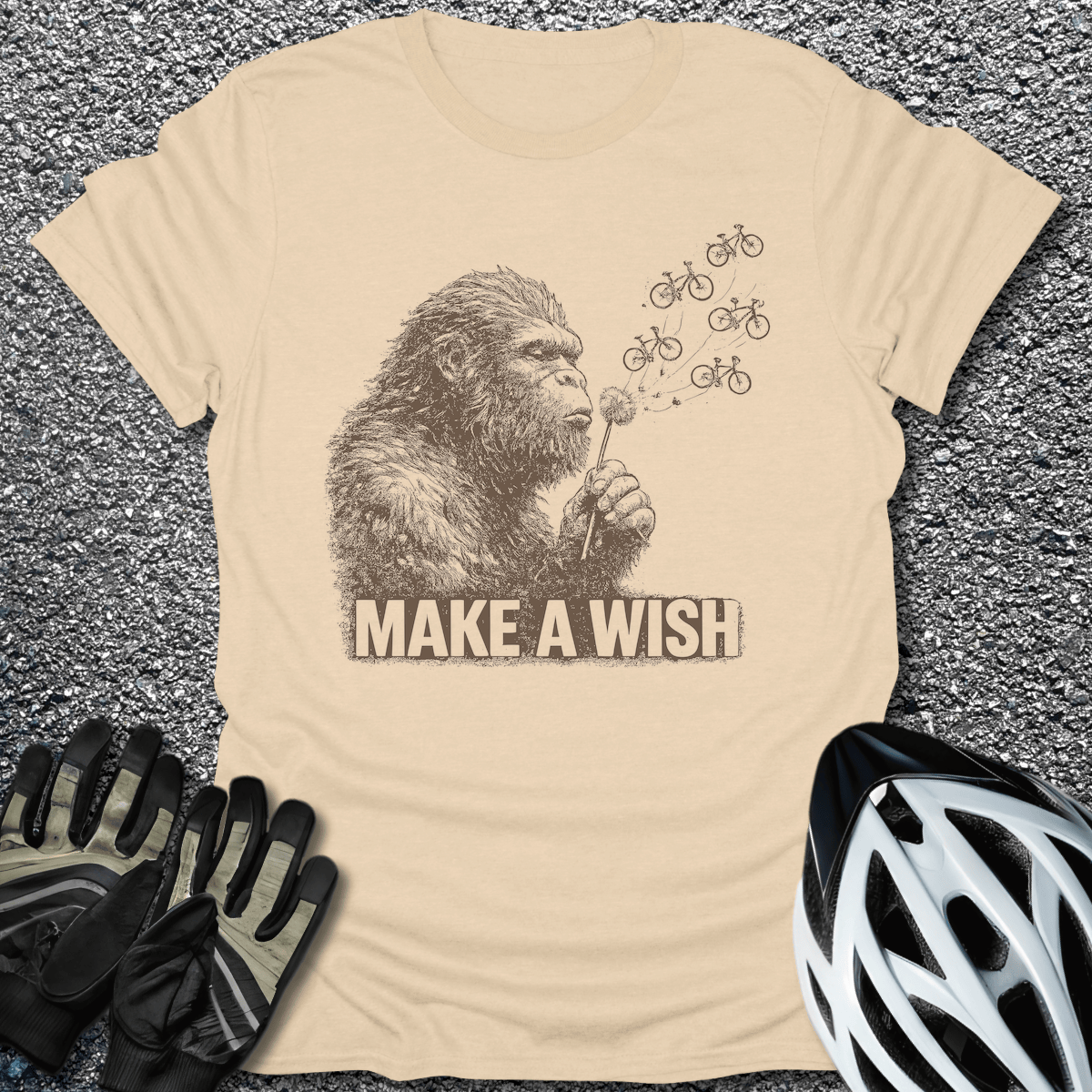 Make a Wish T-Shirt in Sand / S from CycleTees