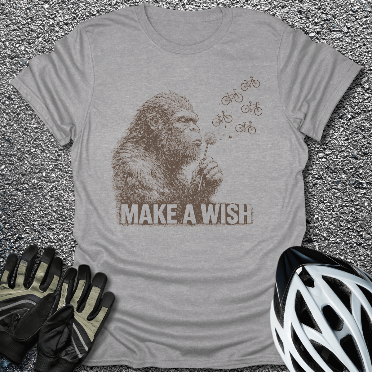 Make a Wish T-Shirt in Sport Grey / S from CycleTees