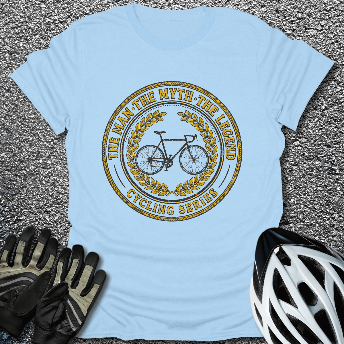 Man Myth Legend T-Shirt in Light Blue / S from CycleTees