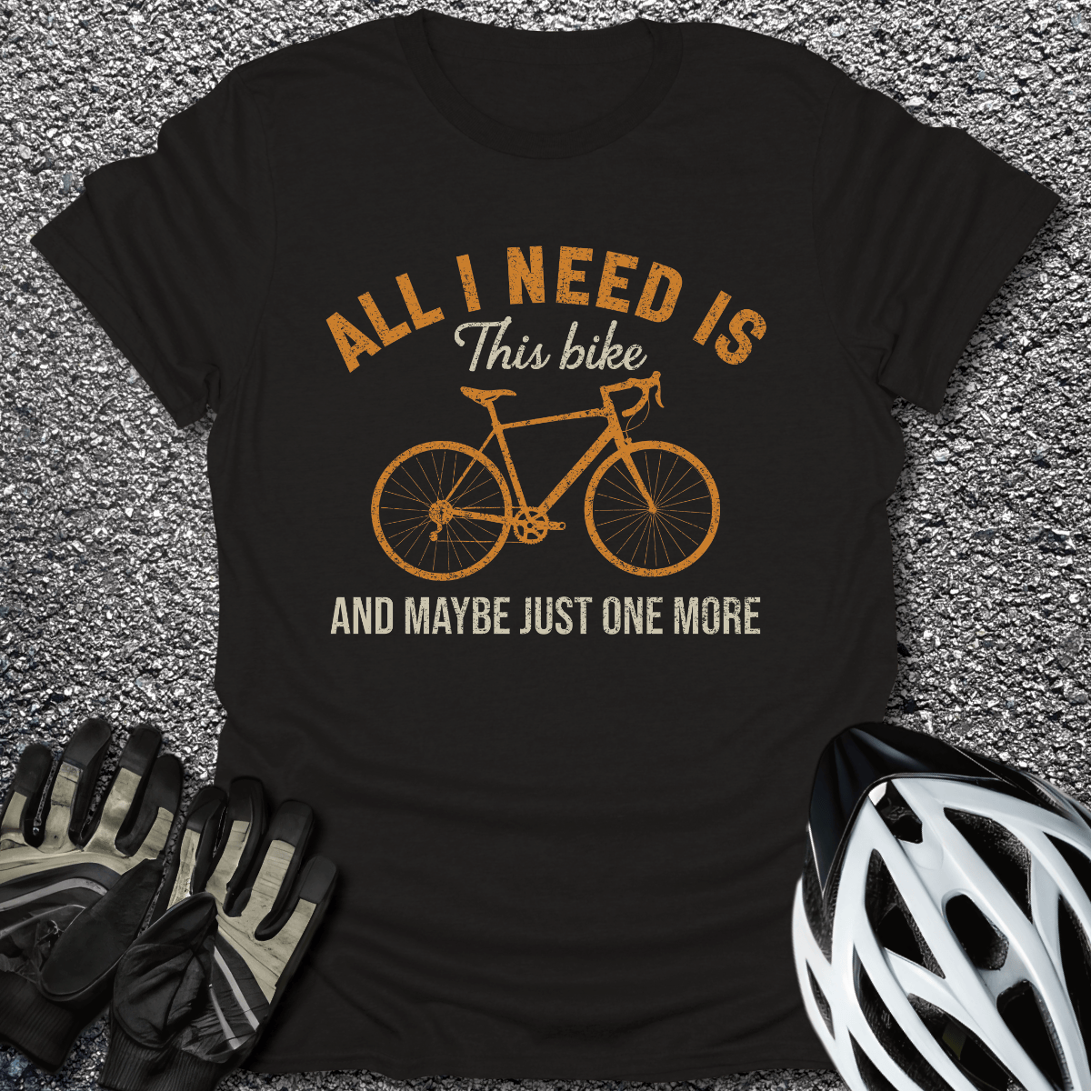 Maybe Just One T-Shirt in Black / S from CycleTees