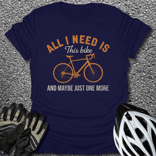 Maybe Just One T-Shirt in Navy / S from CycleTees