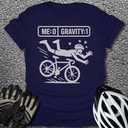 Me 0 Gravity 1 T-Shirt in Navy / S from CycleTees
