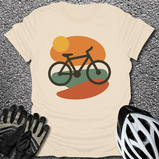 Minimalist Sunset T-Shirt in Natural / S from CycleTees