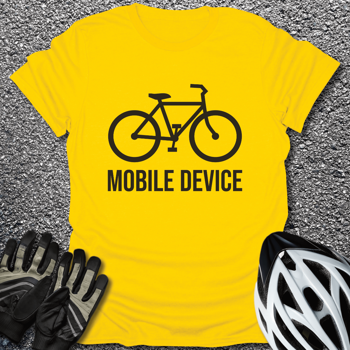 Mobile Device T-Shirt in Daisy / S from CycleTees