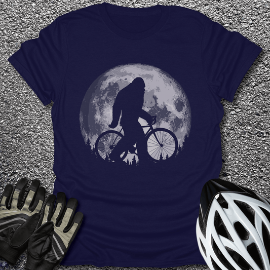 Moonlight Bigfoot T-Shirt in Navy / S from CycleTees