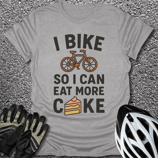 More Cake T-Shirt in Sport Grey / S from CycleTees