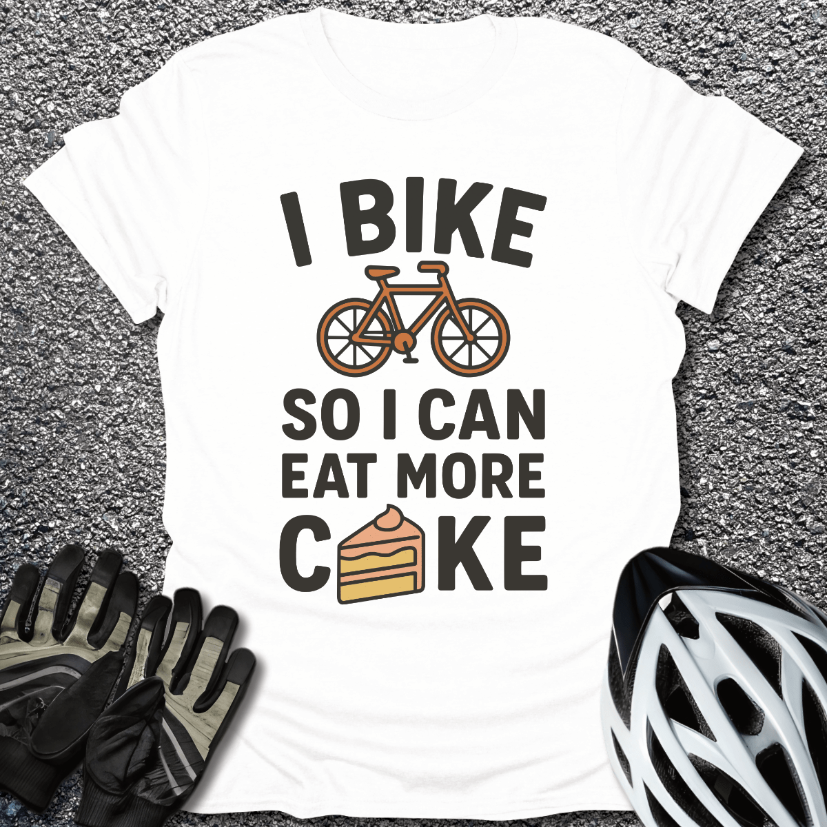 More Cake T-Shirt in White / S from CycleTees