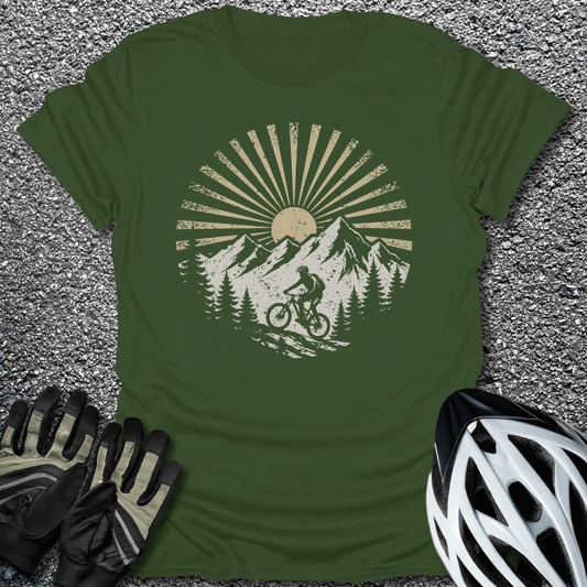 Mountain Days T-Shirt in Military Green / S from CycleTees