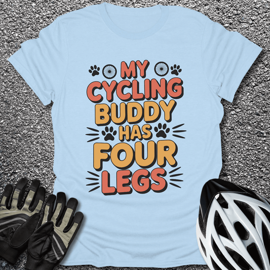 My Cycling Buddy T-Shirt in Light Blue / S from CycleTees