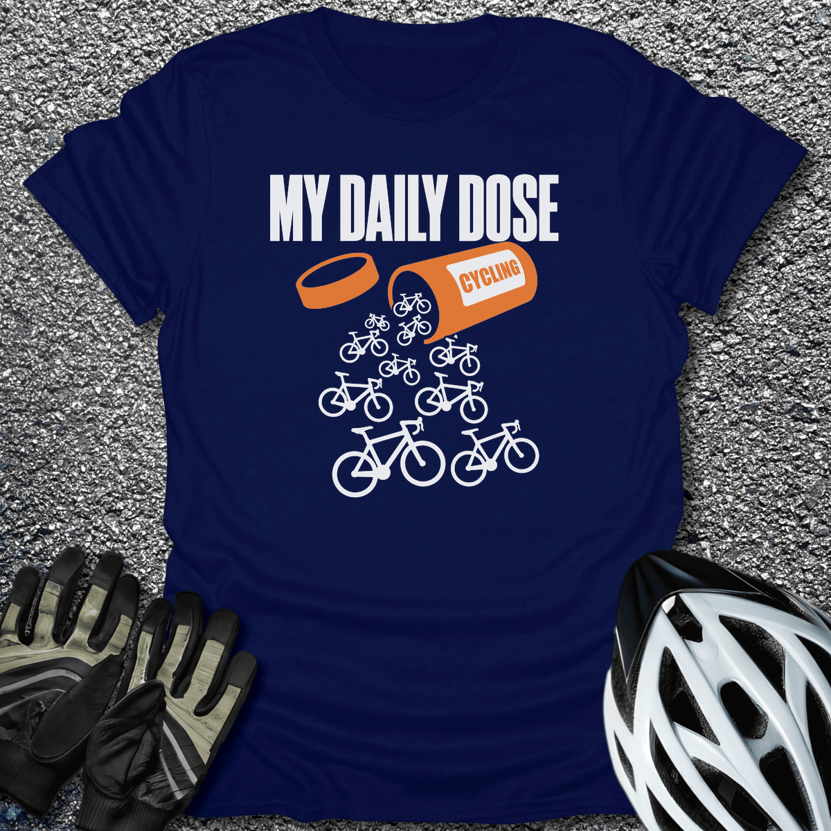 My Daily Dose T-Shirt in Navy / S from CycleTees