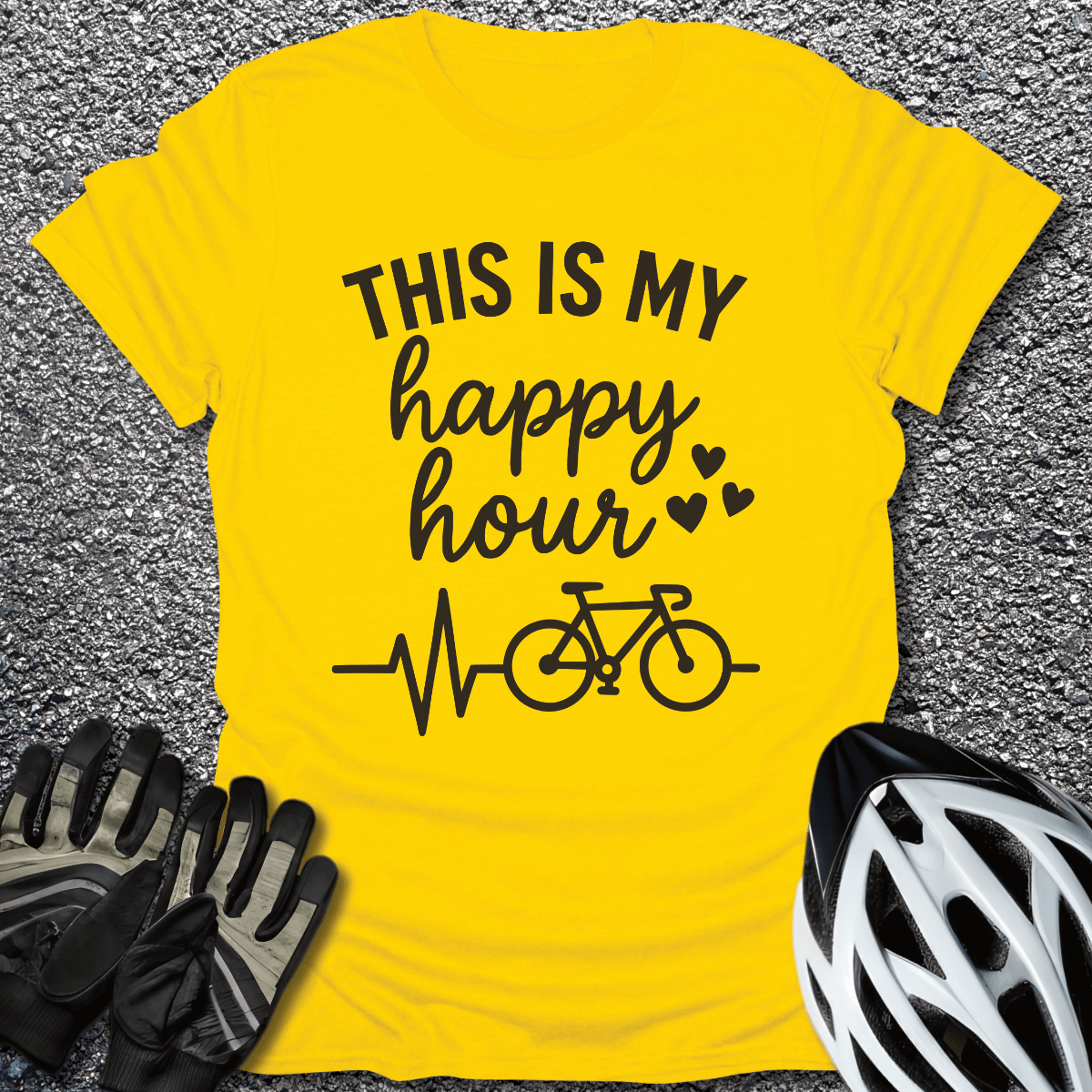 My Happy Hour T-Shirt in Daisy / S from CycleTees