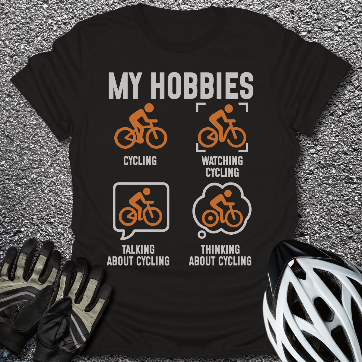 My Hobbies T-Shirt in Black / S from CycleTees