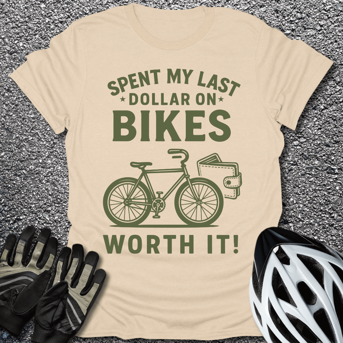 My Last Dollar T-Shirt in Sand / S from CycleTees
