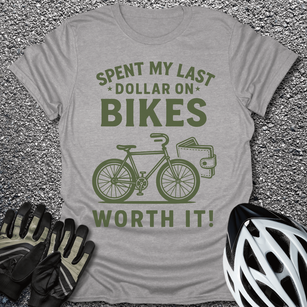 My Last Dollar T-Shirt in Sport Grey / S from CycleTees