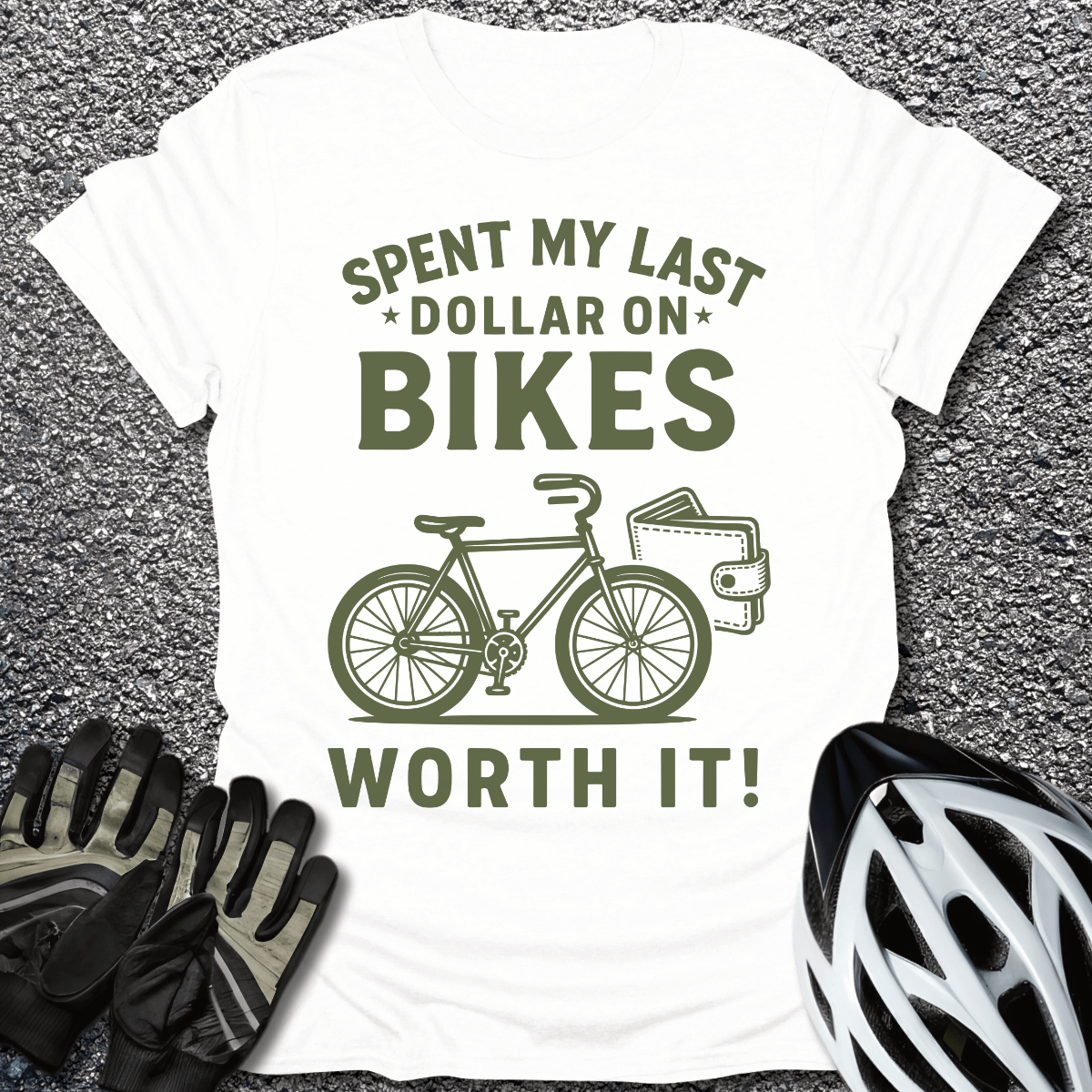 My Last Dollar T-Shirt in White / S from CycleTees