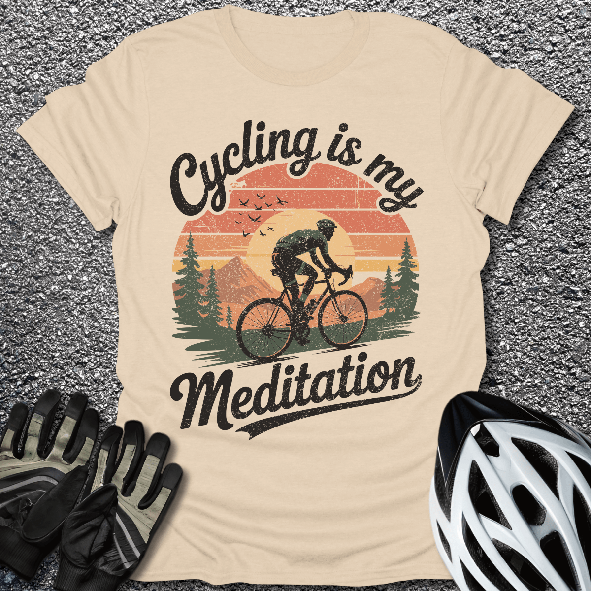 My Meditation T-Shirt in Sand / S from CycleTees