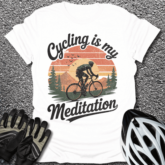 My Meditation T-Shirt in White / S from CycleTees