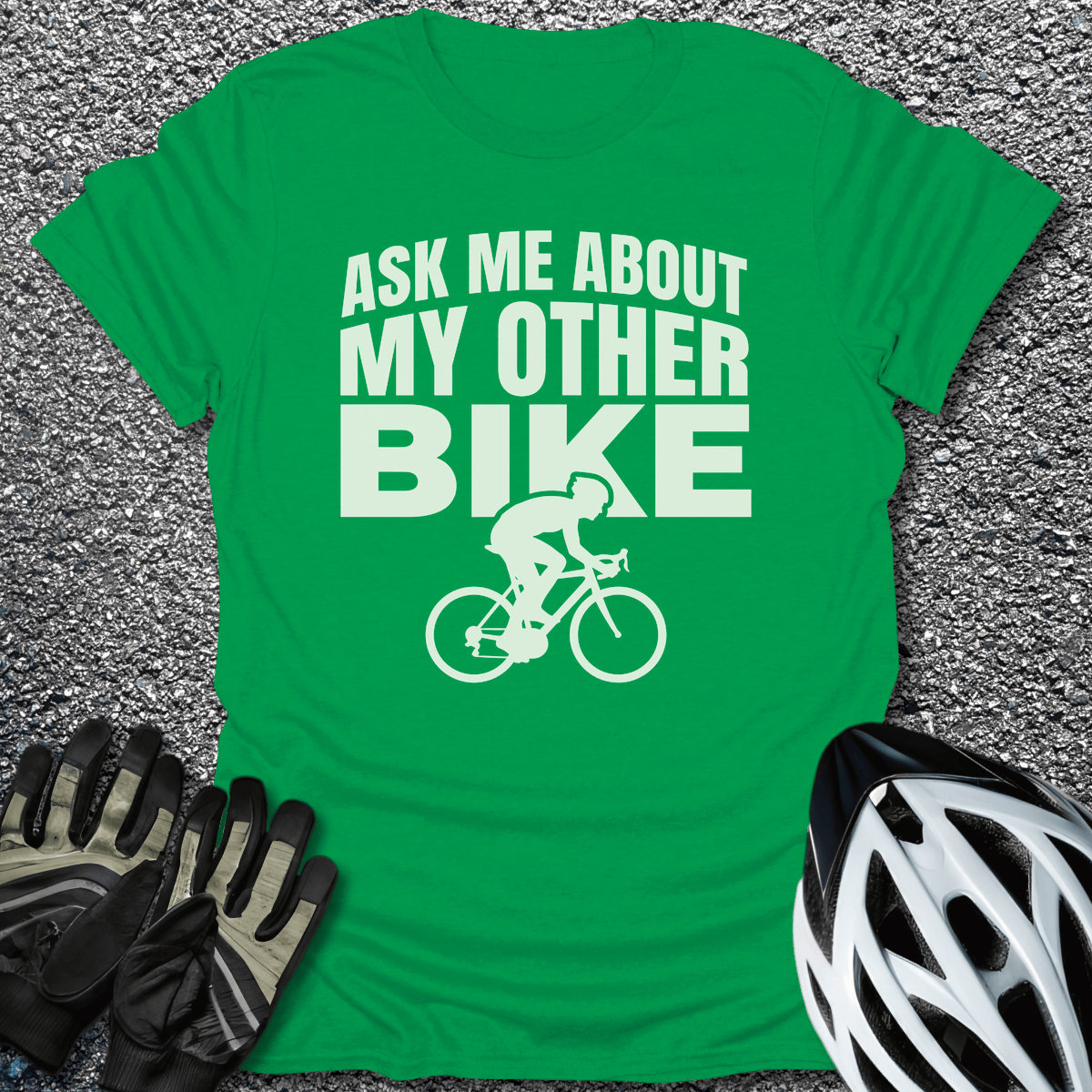 My Other Bike T-Shirt in Irish Green / S from CycleTees