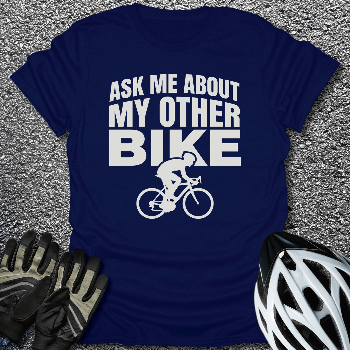 My Other Bike T-Shirt in Navy / S from CycleTees