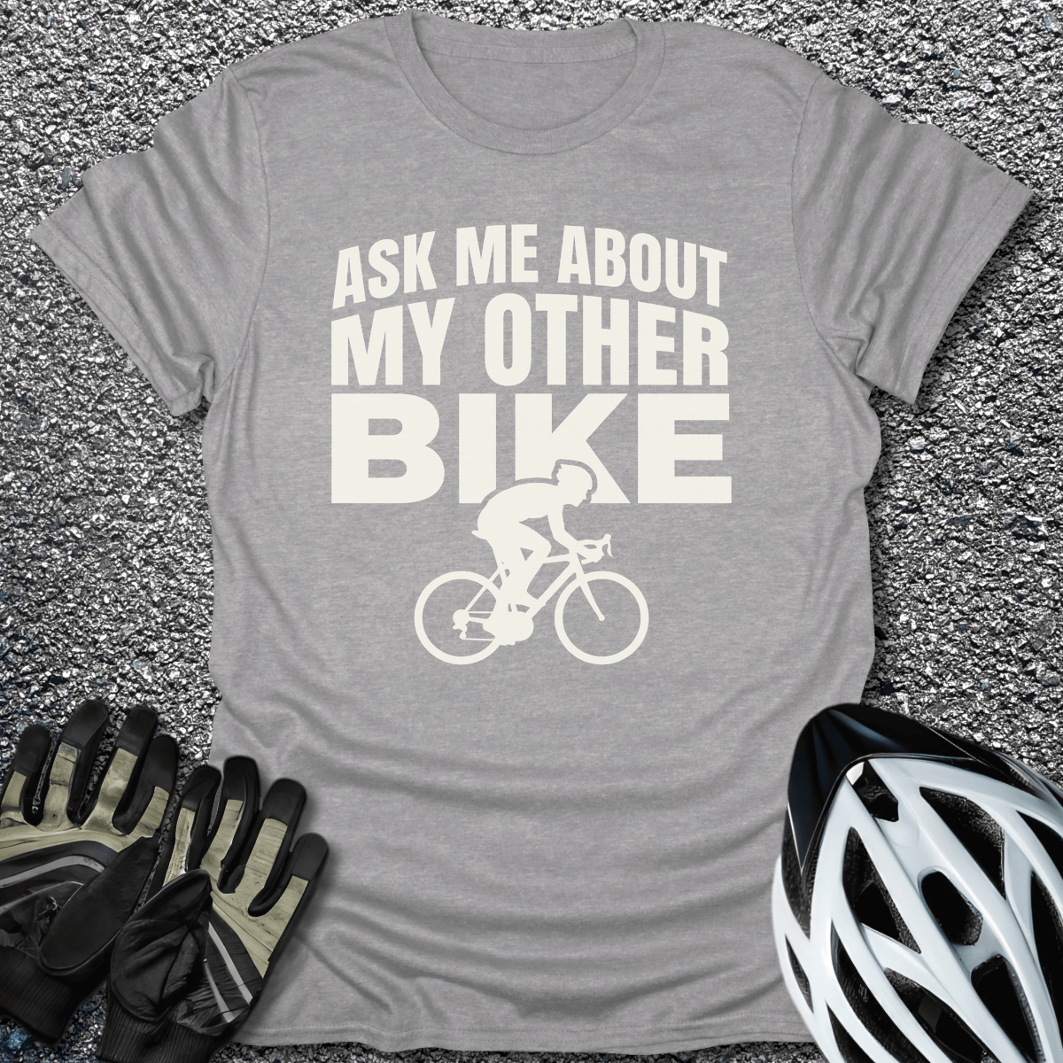 My Other Bike T-Shirt in Sport Grey / S from CycleTees