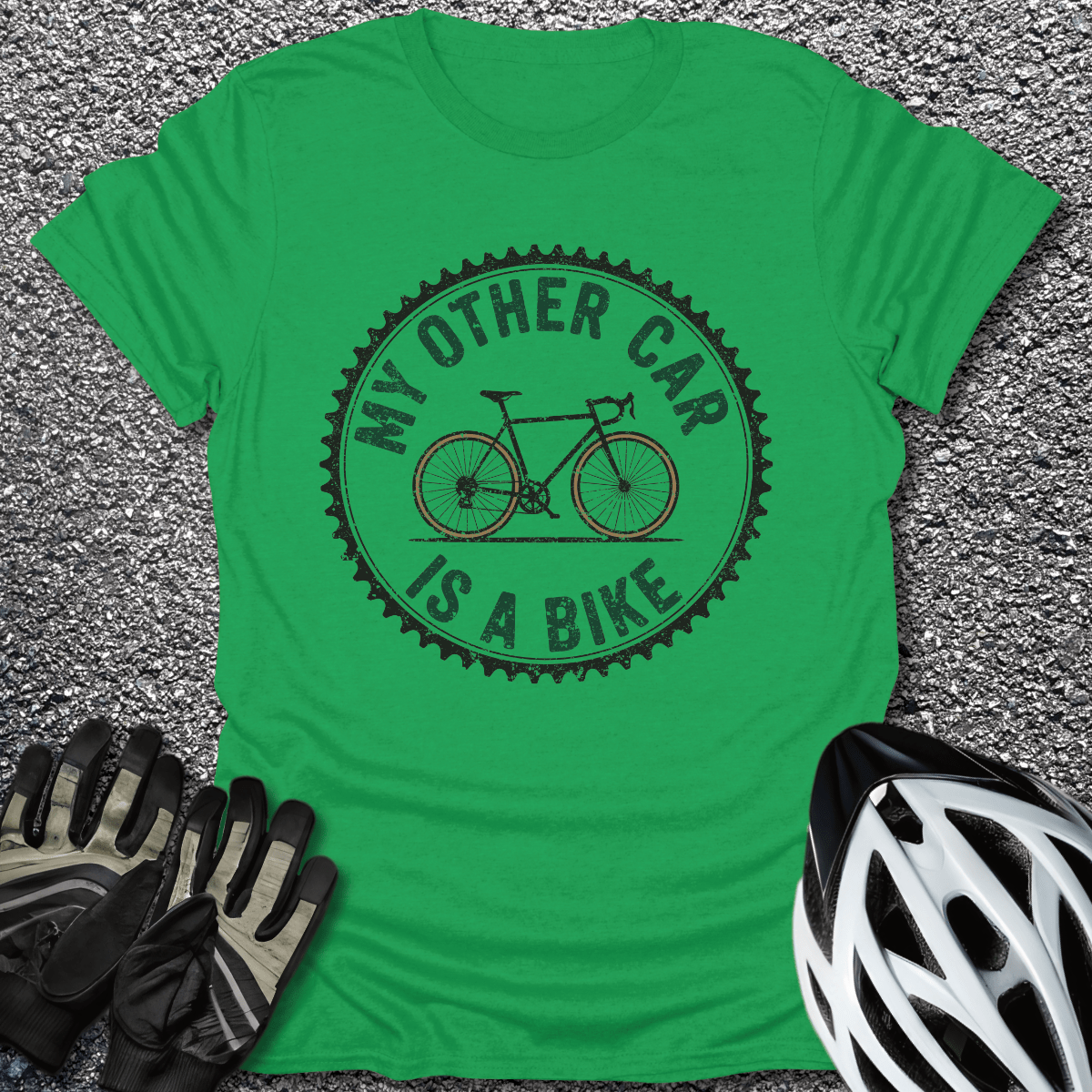My Other Car T-Shirt in Irish Green / S from CycleTees